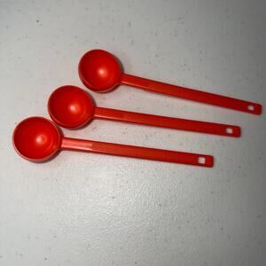 Vintage Tupperware Honey Or Coffee Scoop 2 tsp 10ml Harvest Orange